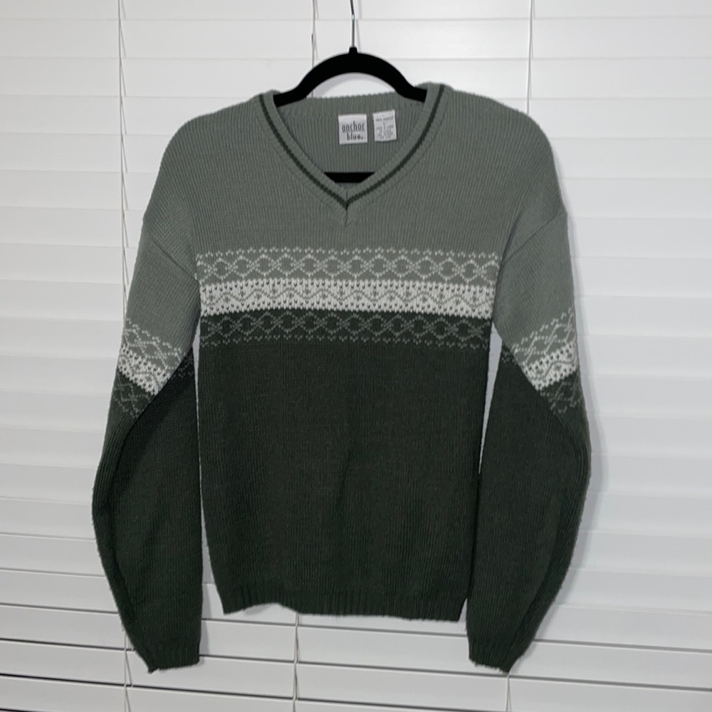 90s Anchor Blue Sweater